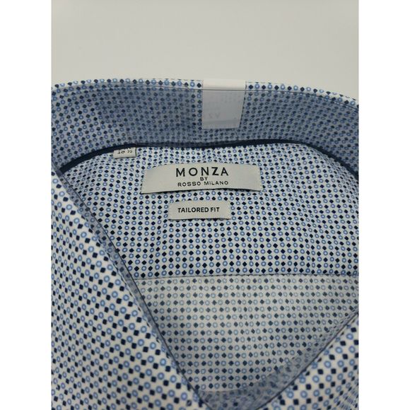 SALE!  GEOMETRIC Tailor Fit Button Down MONZA - Picture 7 of 8
